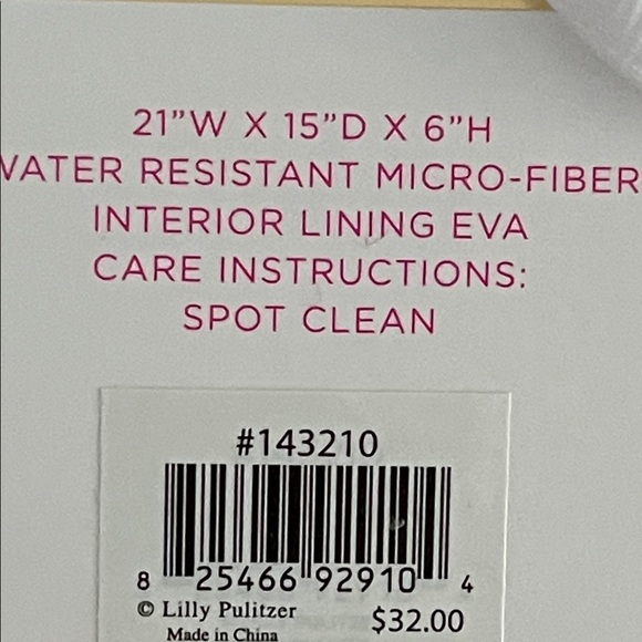 Lilly Pulitzer Pink and Blue Floral Tote - Picture 16 of 16